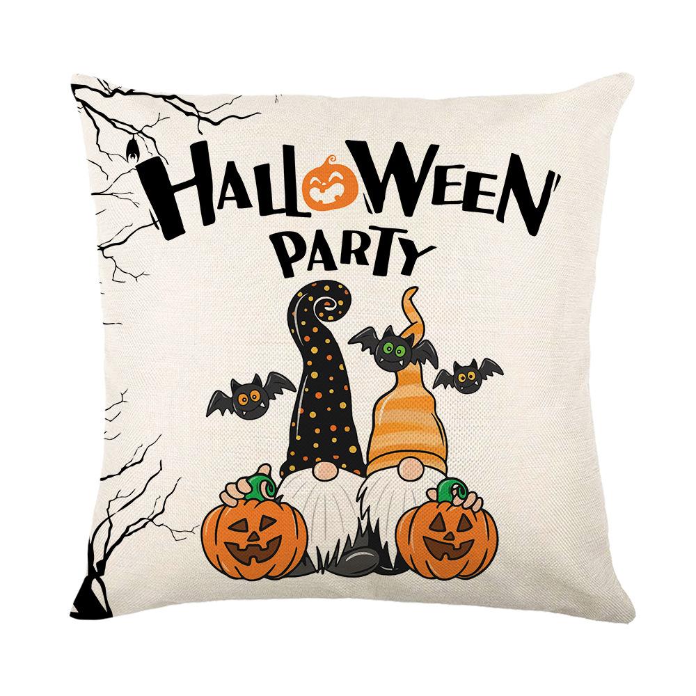 Halloween Pillow Case for Home Living Room Sofa Polyester Printed Pillow Case Bedroom Cushion