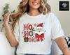 Santa Ho Ho Ho Shirt, Christmas Coquette Santa, Holiday Party Outfit, Vintage Ho Unisex T-Shirt