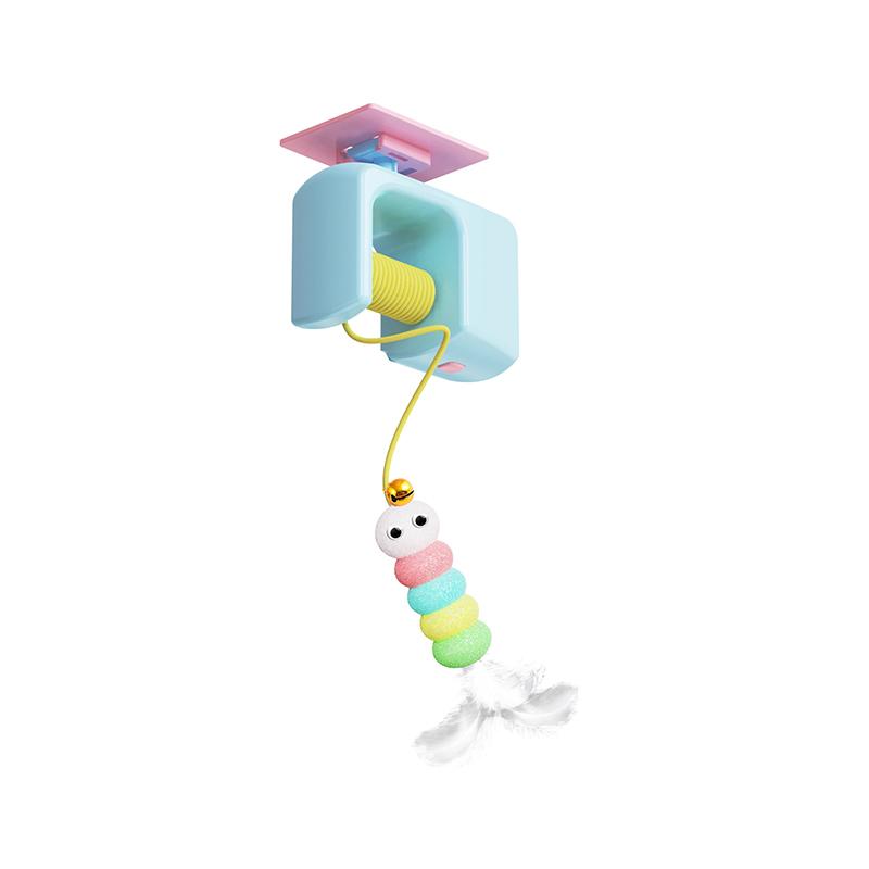 Pet Stress Relief Toys For Cats Rechargeable Interactive Hanging Door Cat Toy Automatic Electric Flying Bird Cat For Hunt