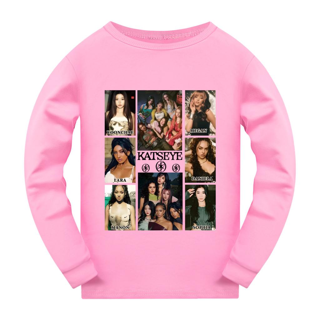 5352 Girls Fashion KATSEYE Print Long Sleeves T-Shirt