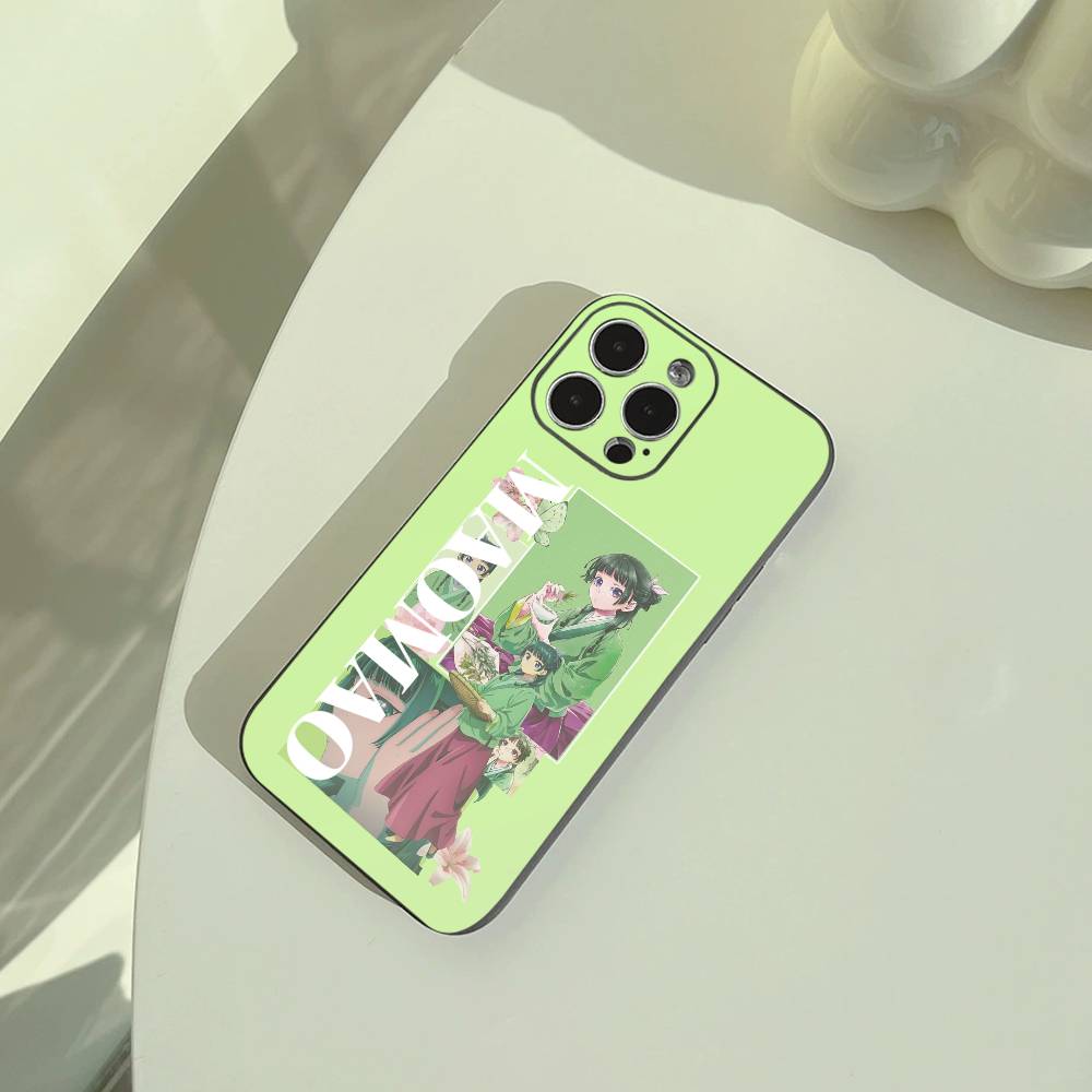 Apothecary Diaries Maomao Phone Case For iPhone 17,16,15,14,13,12,11 Pro Max,16/15/14Plus,XS Soft Black Cover