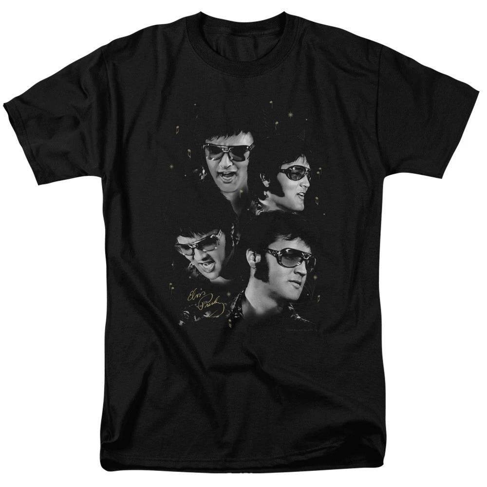 Elvis Presley - Faces - Unisex Short Sleeve Children s T-shirt - Black 130