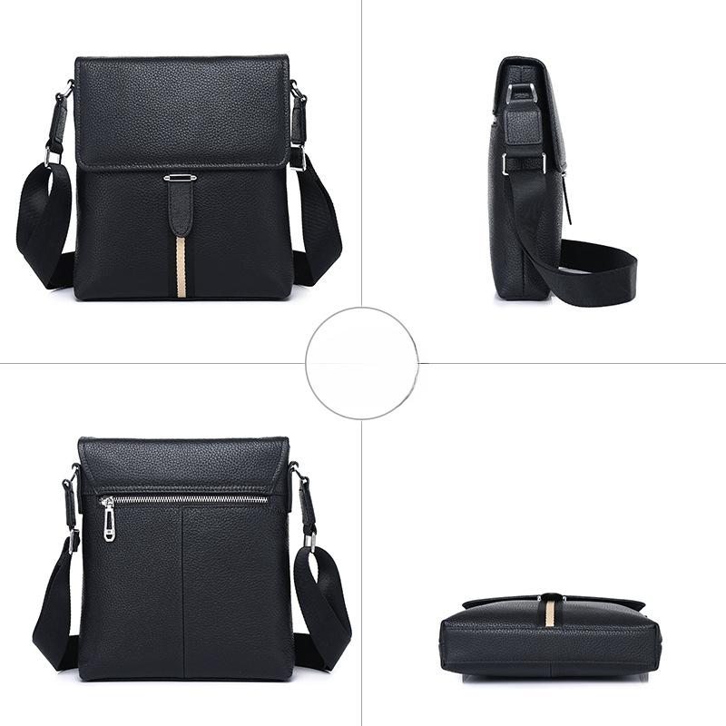 Férfi crossbody táska crossbody táska férfi üzleti ingázó táska kis hátizsák felső szemcsés marhabőr nagy kapacitású utazó egyvállú táska