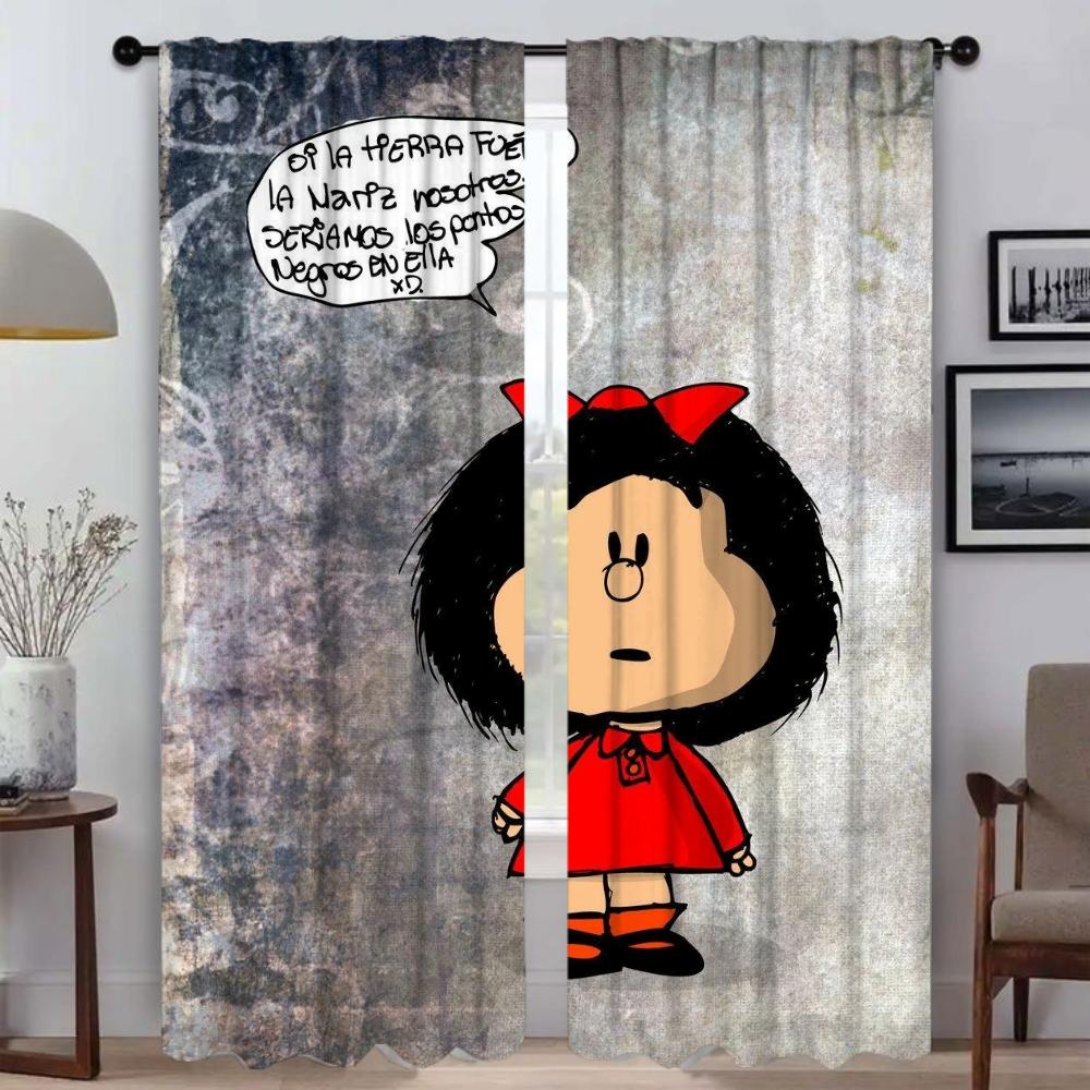 Mafaldas Elegant Room Curtains for Living Room Shades Window Curtain Halloween Decoration Tulle for Bedroom Partition Kitchen