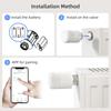 Tuya ZigBee Intelligentes Thermostatisches Heizkörperventil, APP- & Sprachsteuerung, Programmierbares TRV, Frostschutz, Kindersicherung