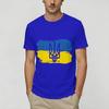 Ukraine Ukrainian Flag T Shirt for Unisex Cotton Funny TShirt O Neck Tees Short Sleeve Clothes Big Size