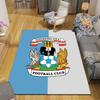 Coventry City FC Flannel Printed Carpet, Home Sofa Decoration for Living Room & Bedroom, Non‑Slip Play Flannel Floor Mat for Game Room