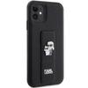 Karl Lagerfeld Klhcn61Gsakcpk Iphone 11 / Xr 6.1 Czarny/Black Hardcase Gripstand Saffiano Karl&Choupette Pins