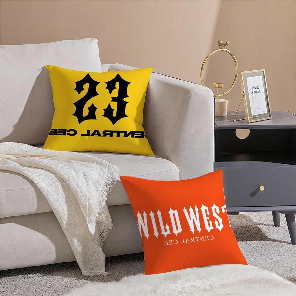 Fashion Star Fans Gift CCentral Cee Cushion Cover Linen Pillow Case Soft Breathable Protective Couch Room Decoration