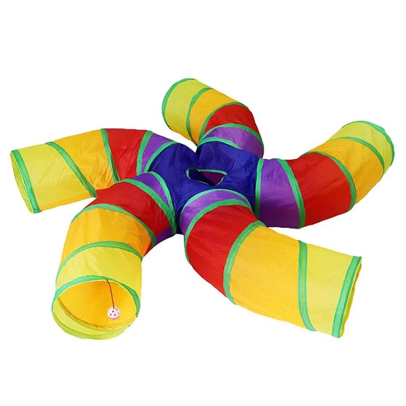 

Интерактивная игрушка для питомца Радужный туннель для кошек Складная игровая площадка для кошек и собак Беговая дорожка Дрель-бочка Катящийся туннель для драконов Товары для питомцев