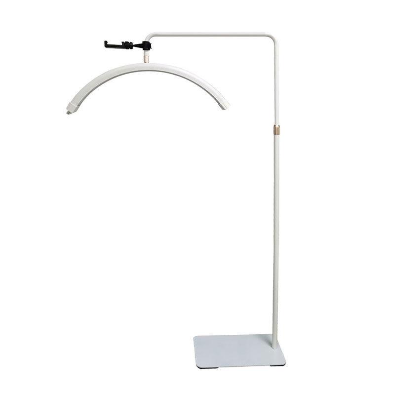 24.5" Half-Moon U-Shaped LED Beauty Lamp for Eyelash Extension & Eyebrow Tattooing - Warm Light, Eye Protection