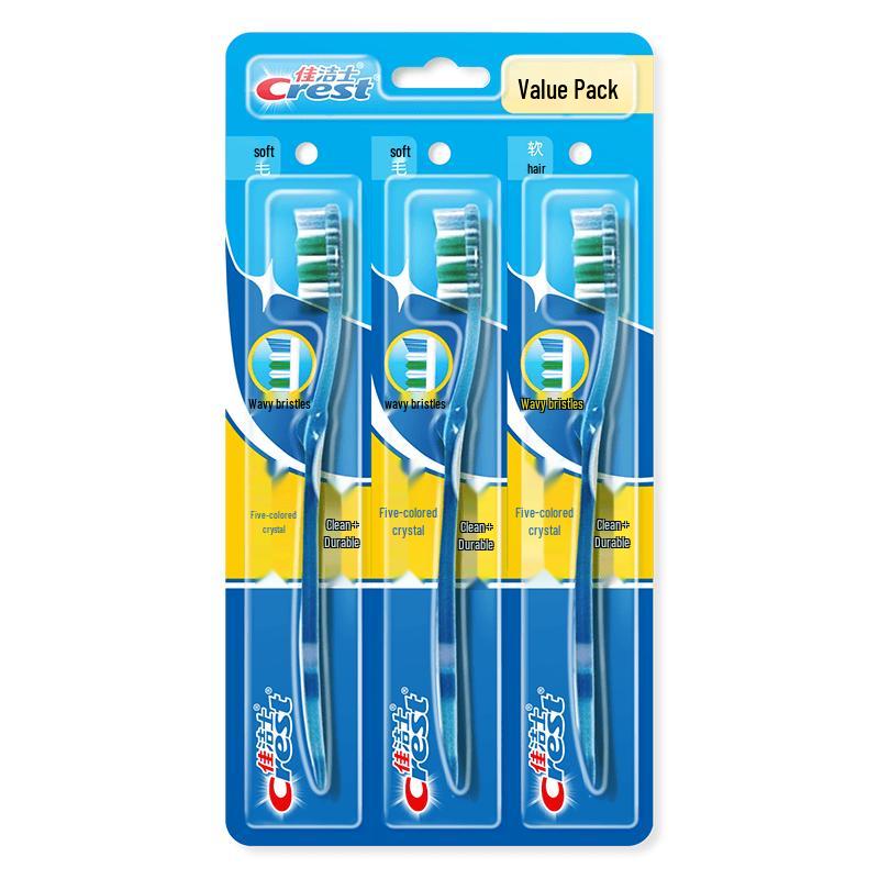 Crest Colorful Crystal Soft Bristle Toothbrush