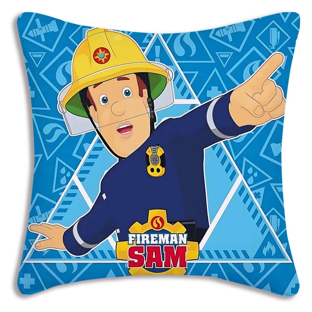 Anime Für Feuerwehrmänner S-Sam Kissenbezüge Cartoon Sofa Dekorativ Zuhause Doppelseitiger Druck Kurzer Plüsch Niedlicher Kissenbezug