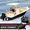 50A Trolling Motor Plug Socket with 8 AWG Wire For 2 Wire 12V 24V Boat Marine