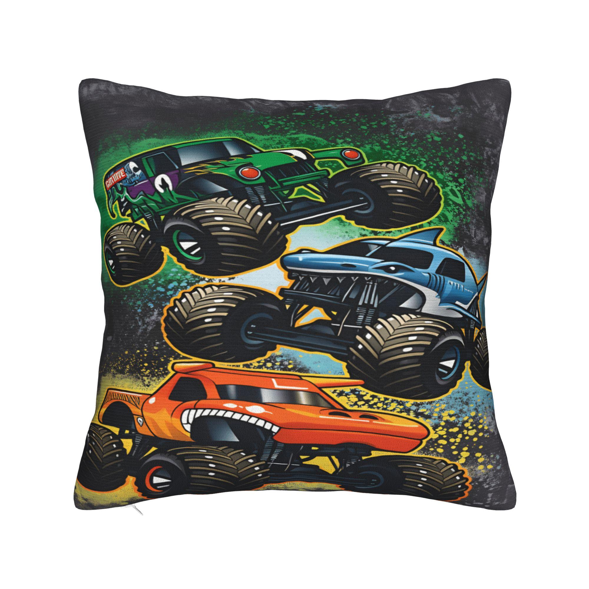 

M-Monster J-Jam Pillow Cover Comfy Cushion Cover Morden Pillow Case For Living Room Chair 12x12Inch