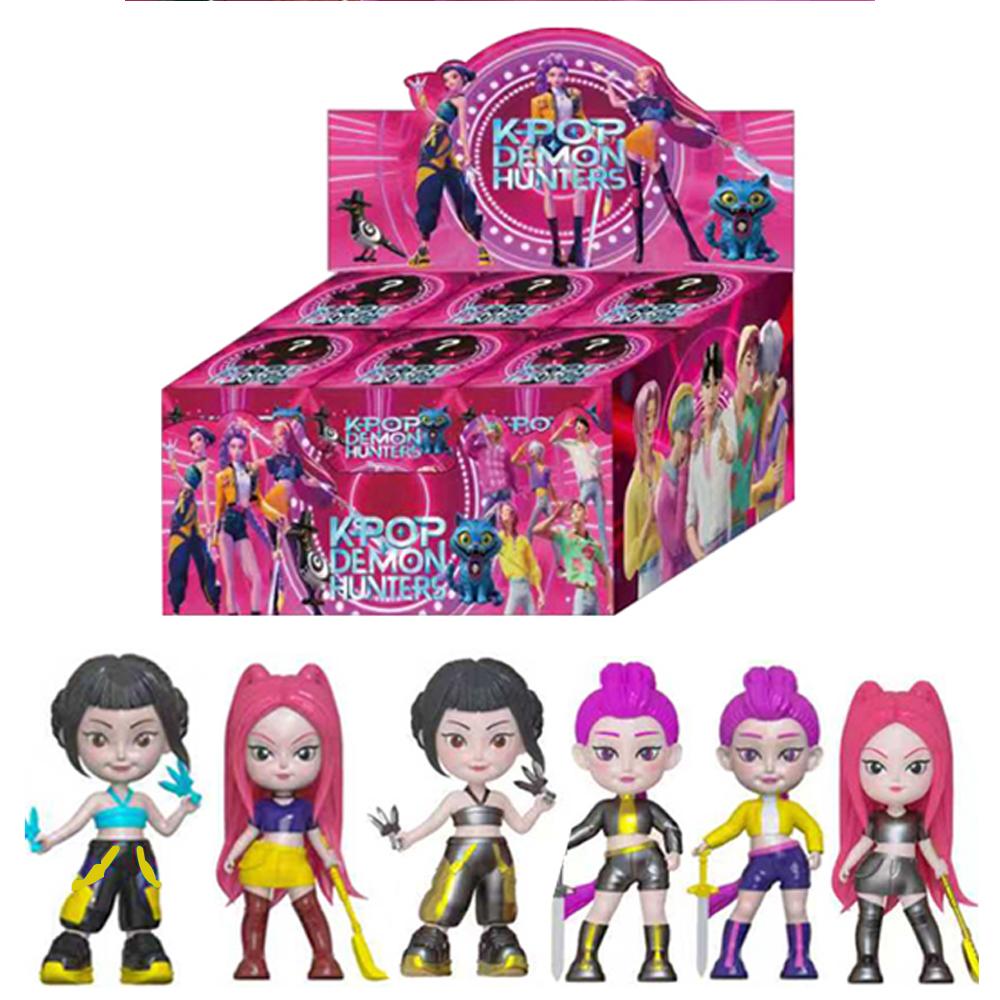KPop Devil Hunter Doll  Hot AnimeVinyl Toy Rumi Mira Zoi Character Vinyl Mask Blind Box Ornament Toy Birthday Gift