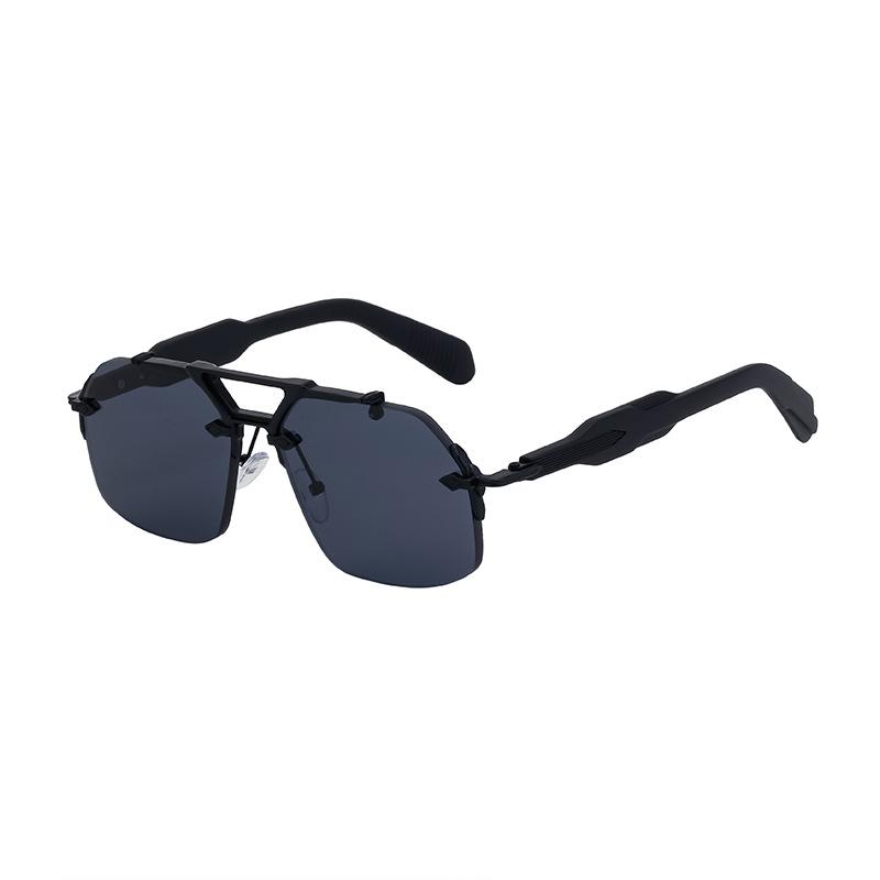 JYL TS Men's Steampunk Rimless - Square Driving Sun-Protective Shades ZS-98212