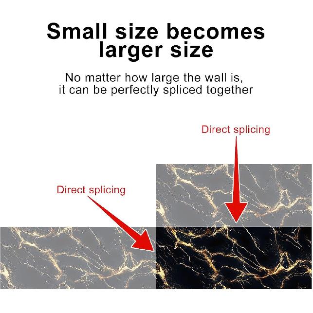 Schwarz Gold Marmor Tapete Marmor Kontaktpapier Vinyl Selbstklebend Abnehmbar Arbeitsplatte Peel and Stick Wandtapete für Renovierung Wand Arbeitsplatte