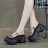 2508 Thick-soled One-pedal Lazy Shoes for Women's Summer New Hollowed-out Small Man with Inner Height Increase and Outer Bag Head.