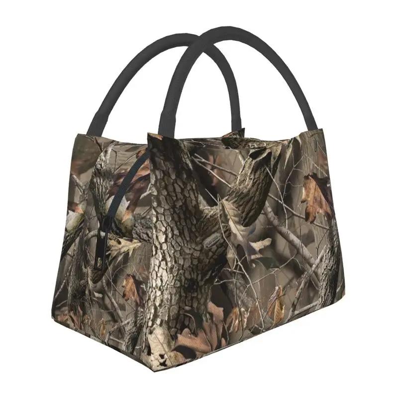 Individuelle Bark Up The Right Tree Camo Lunchtaschen Herren Damen Kühler Warm Isolierte Lunchboxen für Arbeit Picknick oder Reise lunchbag