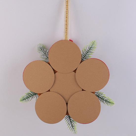 Christmas Plush Doll Door Hanging Decoration Cute Snowman/Santa Claus Wreath for Wall Front Door