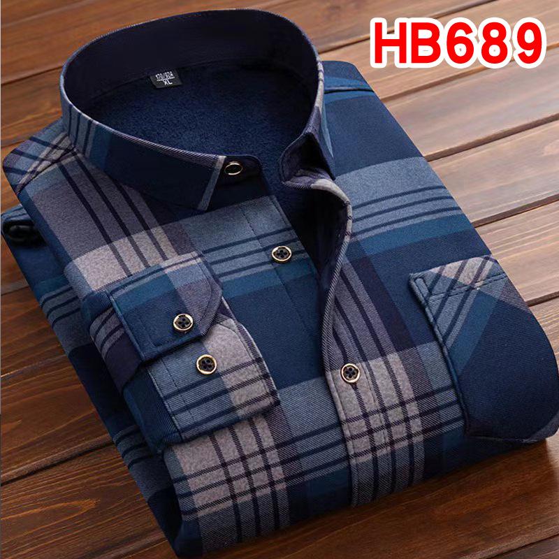 Men's Retro Plaid Fleece-lined Winter Shirt - Thick, Warm, Long-sleeved Casual Top for Middle-aged and Elderly