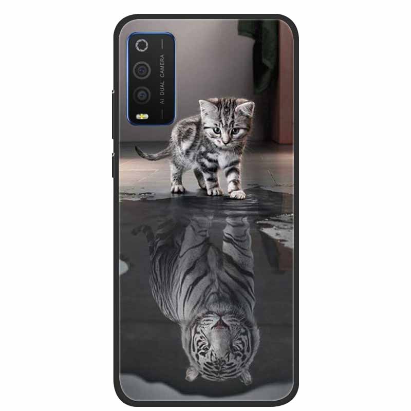 For TCL 205 Cases Fashion Silicone Soft TPU Protective Covers for TCL205 Phone Cases Floral Fundas for TCL 205 4187D 2021 Coque