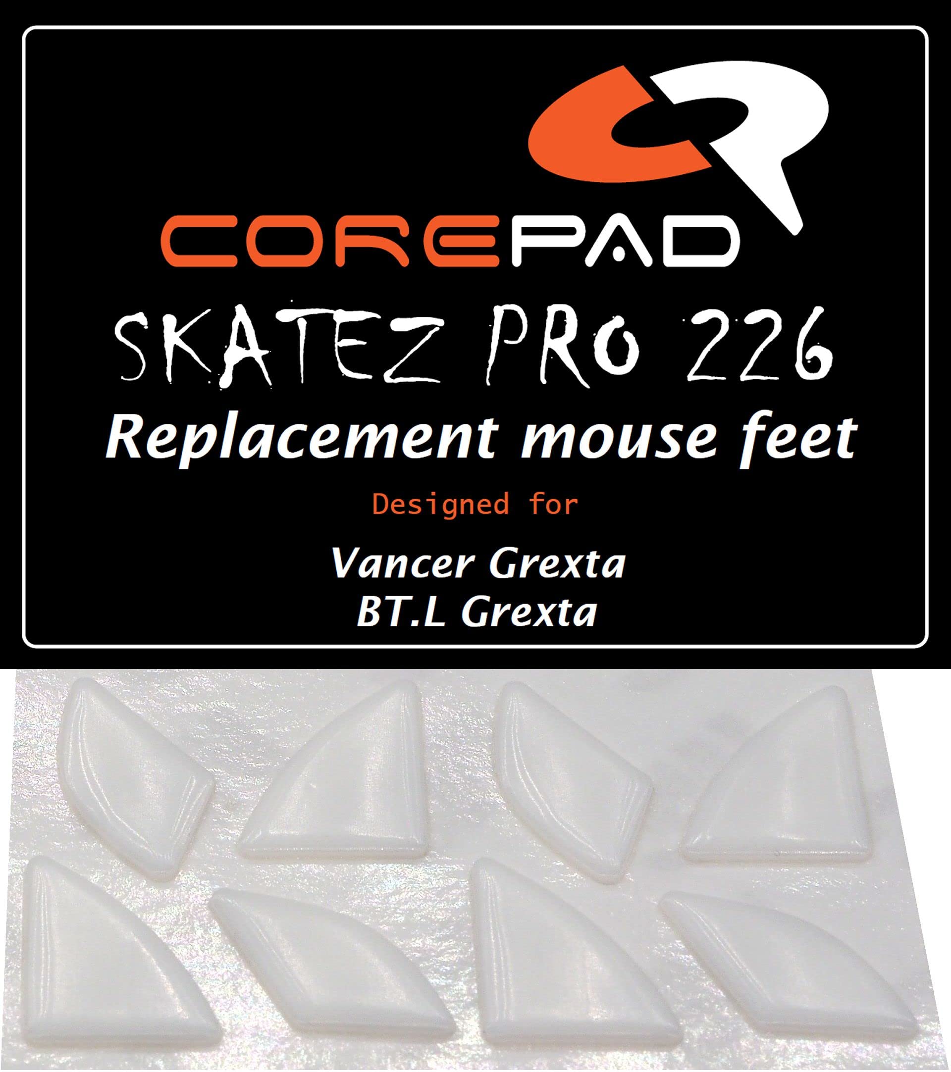 

Corepad Skatez PRO Vancer Grexta Ковзанка для миші для Grexta Wireless 2 комплекти Бездротовий/BT.L []