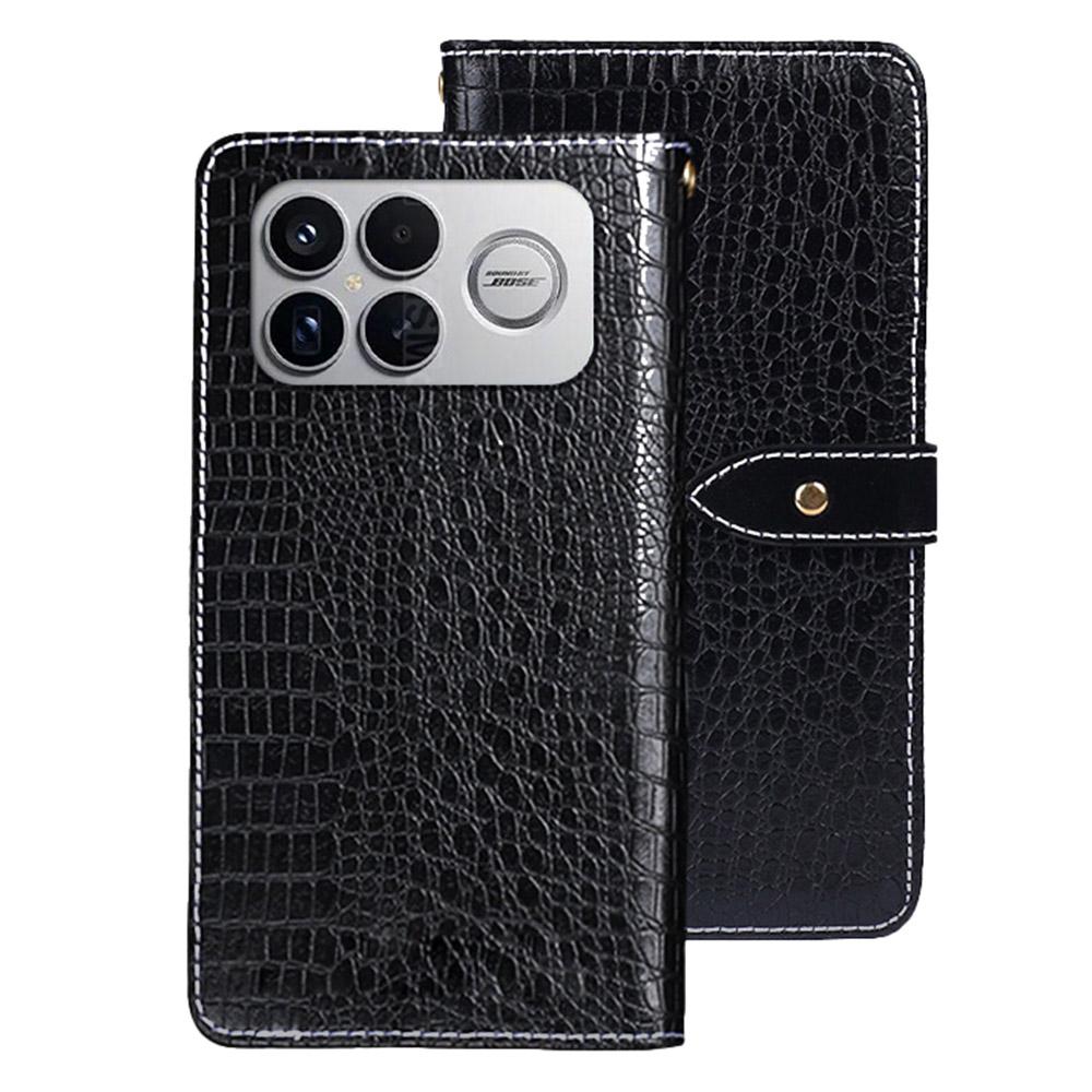 IDEWEI For Xiaomi Redmi K90 Pro Max 5G/Poco F8 Ultra Case Crocodile Texture PU Leather Flip Phone Cover