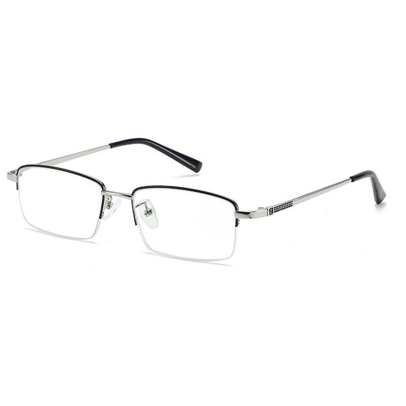 Neue Metall-Halbbrillen für Damen und Herren, hohe Qualität, Blaulichtfilter, Alterssichtigkeit, Lesebrillen mit Plus-Dioptrie