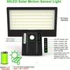 Solar OutdoorLights Motion Sensor with Control Security Flood Waterproof Light 4 Modes 90 LEDs Wall Lights for Porch Yard Garden