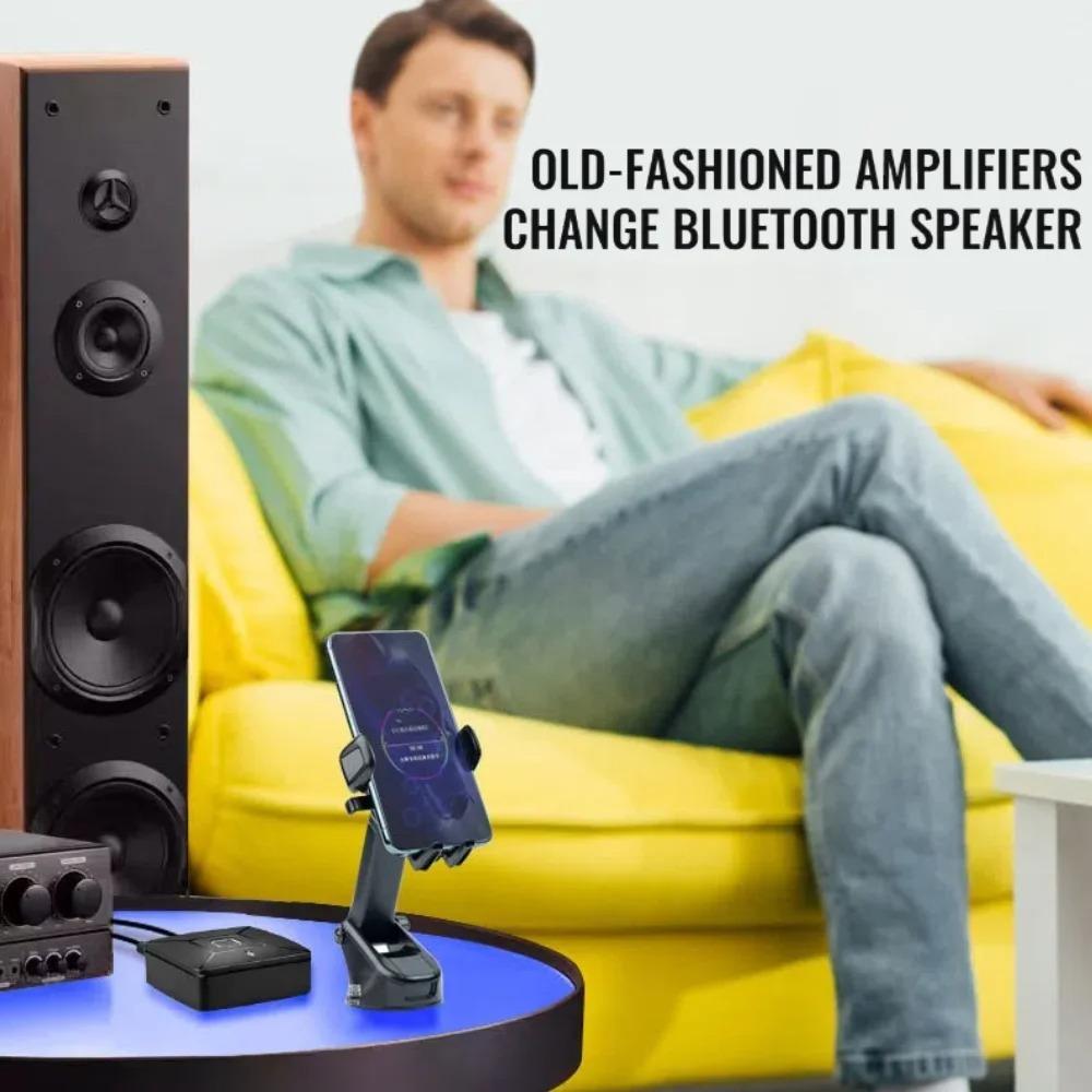 Bluetooth 6.0 Audio Receiver Wireless Stereo Music Hi-Fi 3.5mm Jack 2RCA Adapter Receivers with Mic for Car Speaker PC