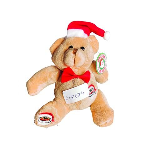 Merry Christmas Soft Santa Hat Teddy Bear