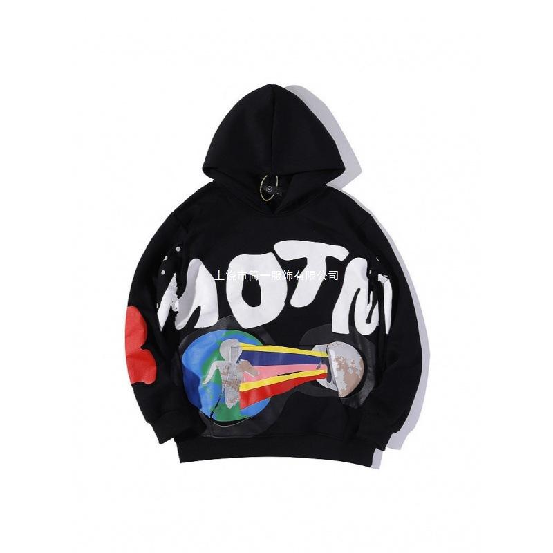 European and American street trendy brand men and women with the same 3D digital printing retro casual high street hoodie