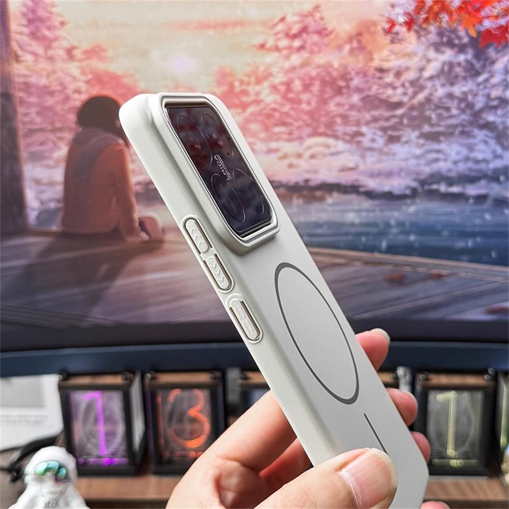 Ultradünne einfarbige matte Hart-PC-Hülle für Xiaomi Mi 15 Pro 14 Ultra 14T 13 CIVI 5 Pro Slim magnetische kabellose Ladehülle