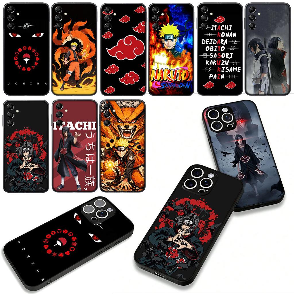 for Samsung Galaxy A25 A37 A57 A12 A14 A50 A51 A70 A71 A72 A04 M15 Note 20 9 8 10 Case Sasuke Uchiha Itachi Narutos Akatsuki
