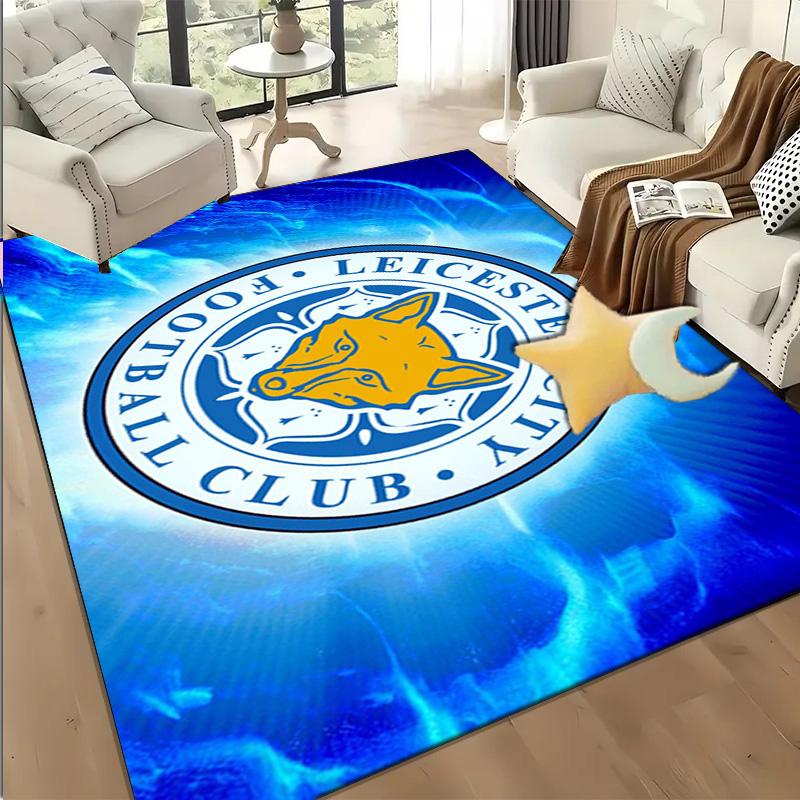 1PC Leicester City Football Club  Rug Game Carpet, Floor Mat for Bedroom Living Room Entryway Rug, Home Decor Idea Gift for Christmas birthday
