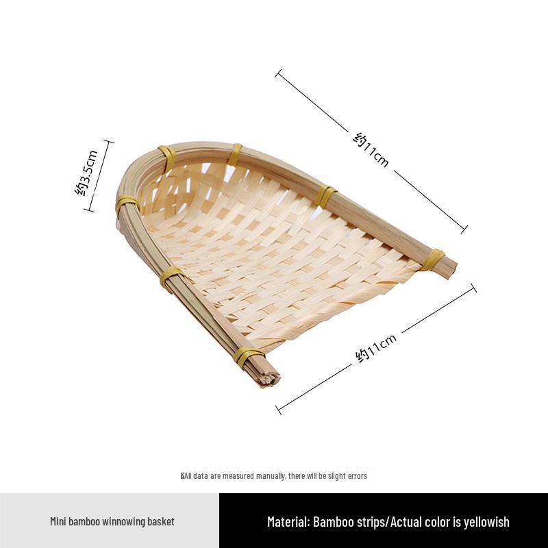 

Retro-Style Winnowing Basket for Gourmet Food Photography Props