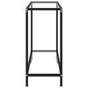 VidaXL Table console Transparent 80x35x75 cm Verre trempé