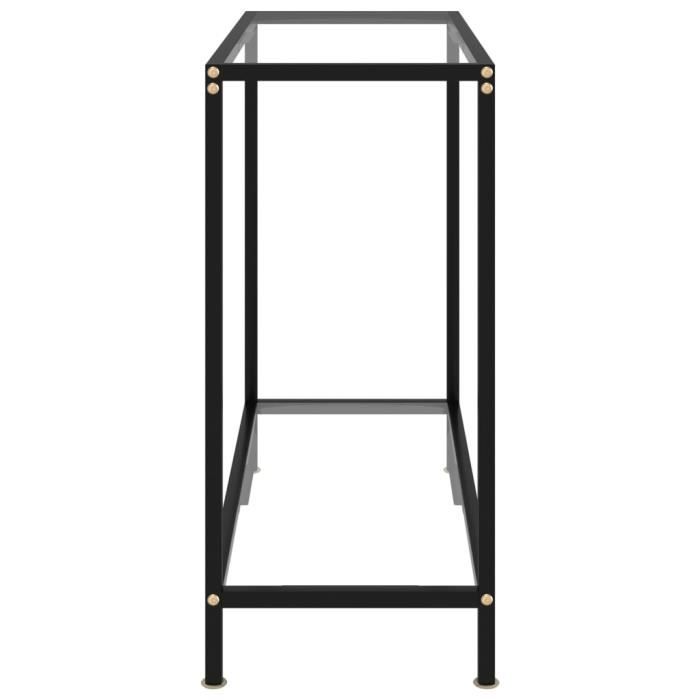 VidaXL Table console Transparent 80x35x75 cm Verre trempé