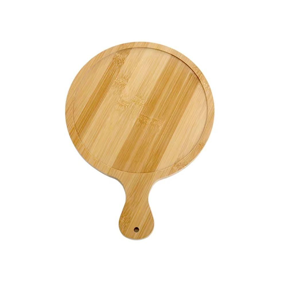 1Pcs Stone Cutting Bamboo Pizza Tray Platter Baking Tray New Wooden Pizza Board  Kitchen Tool