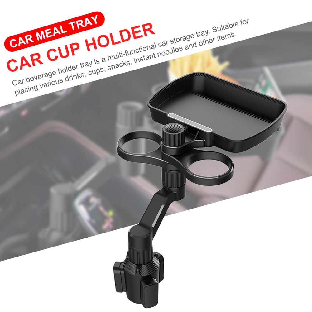 Cup Bracket Expander Multifunctional Car Food Eating Tray Adjustable Drinks Support Coffee Burger Shelf Car Interior