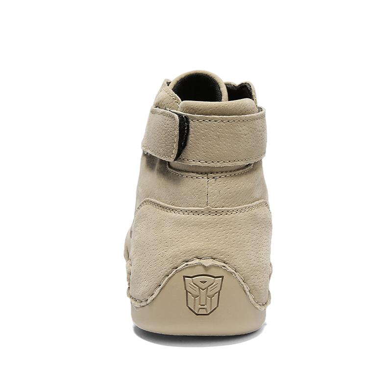 Мужские кожаные ботинки ручной работы. Осенние повседневные кожаные туфли из спилка — фото 7