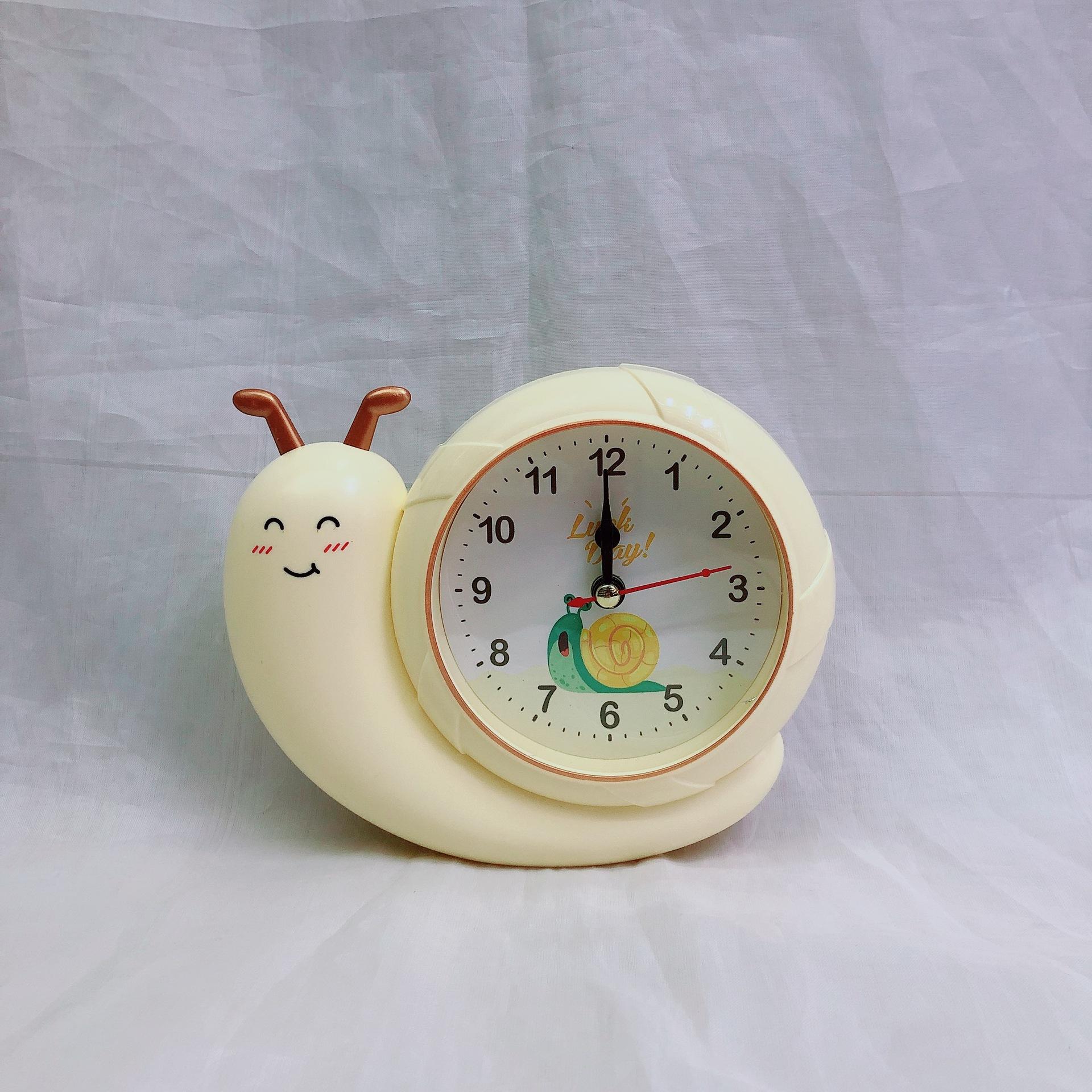 

Новый милый мультяшный кварцевый будильник в виде улитки, креативные детские часы в подарок