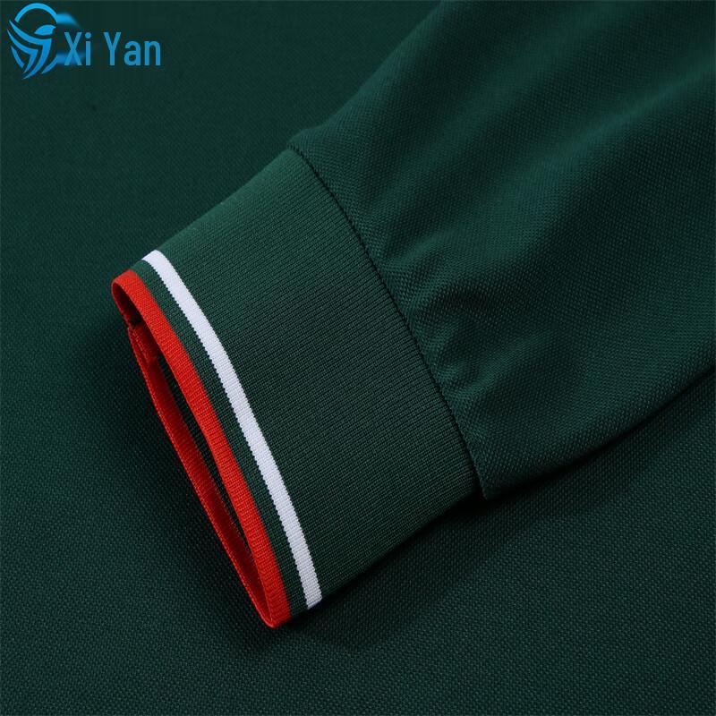 Xiyan Men's Long-Sleeve Business Casual Polo Shirt