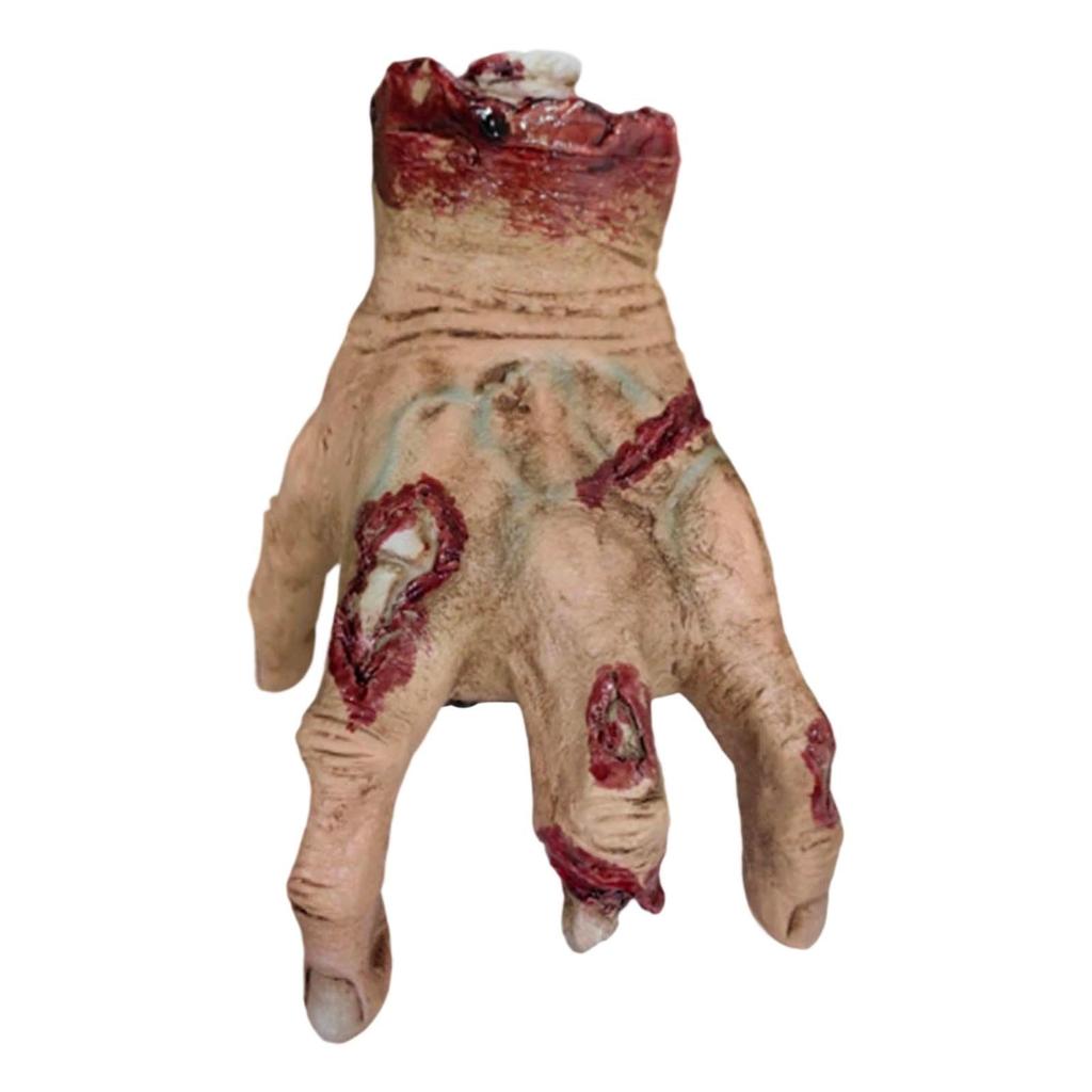 Halloween Animatronics Crawling Hand Decorations, Sound Activated With Creepy Sound, Scary Motion Haunted House Holiday Severed Hand Decor Horror Prop