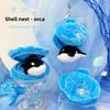 Ocean Family Shell Small Octopus Plush Keychain For Girls And Boys