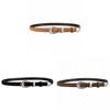 Minimalist Leather Belt For Women With Alloy Buckle For Casual And Office Wear