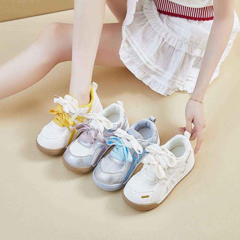 Fashion 2025 Women's Shoes Casual Platform Shoes Women's Round Toe Lace-Up Tennis Women Vulcanized Sneakers