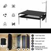 Camping Aluminum Alloy Table Outdoor Compact Folding Table with Light Pole Collapsible Picnic Table for Backyards Party Hiking